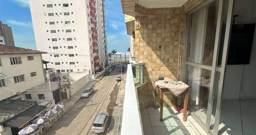 Apto de 2 Dorm c/ SACADA VISTA MAR, 65 m² de área útil.
