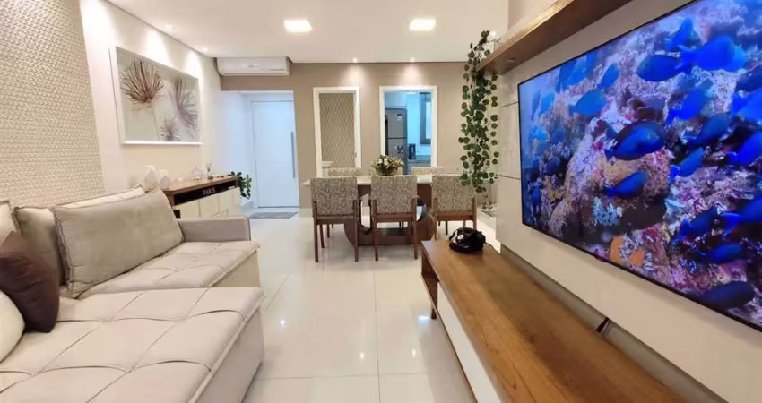 Apto de 2 dorm c/ 2 suites, porteira fechada, 2 vagas, 99 m² de área útil. bairro: canto do forte.
