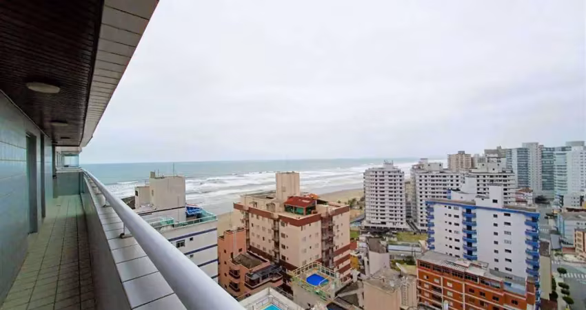 Apto de 2 dorm c/ 2 suítes, vista mar, 102 m² de áre útil. bairro: tupi.