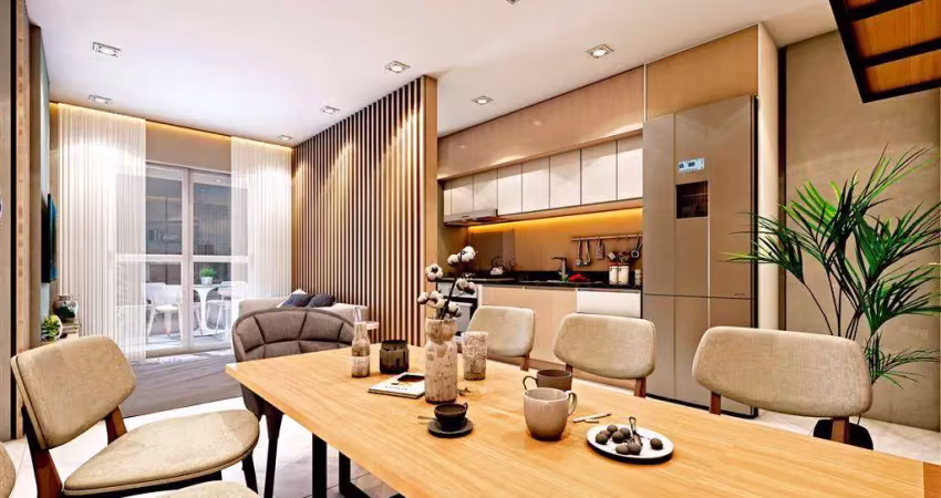 Apto de 2 dorm c/ 1 suíte, sacada gourmet, 67,09 m² de área útil. bairro: guilhermina.