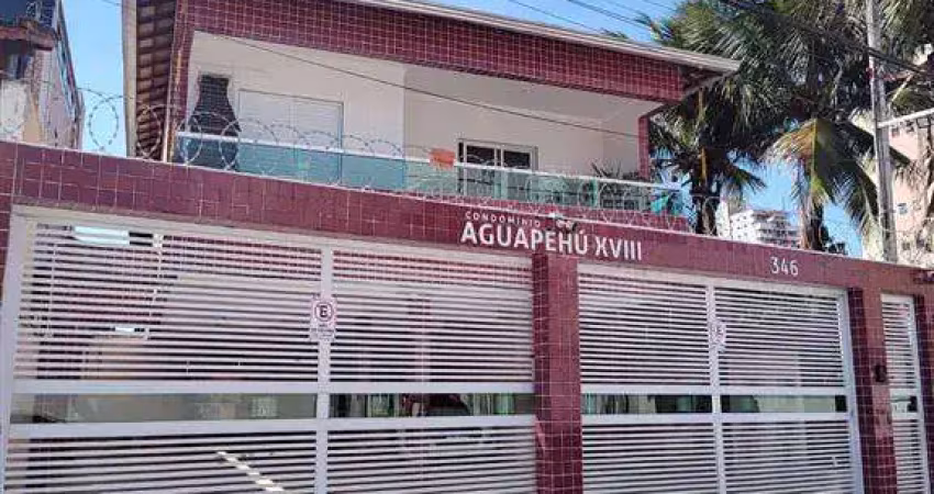 Casa de condomínio c/ 2 dorm, 340 metros da praia, 75 m² de área útil. bairro: aviação.