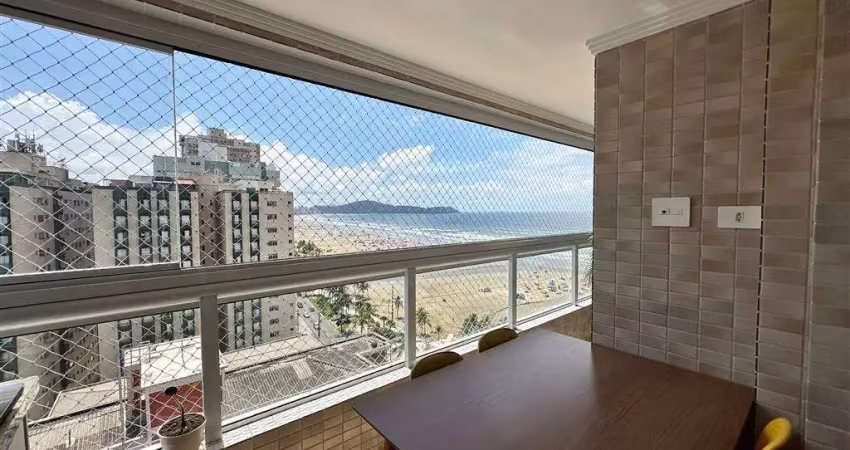 Apto 1 Dorm c/ suíte, SACADA GOURMET, vista mar,  54 m² de área útil. Bairro: AVIAÇÃO.