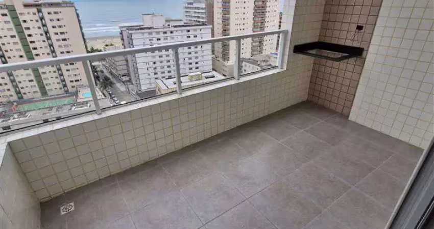 Apto de 1 Dorm com VISTA MAR, ampla sacada, 49 m² de área úitl. BAIRRO: AVIAÇÃO.