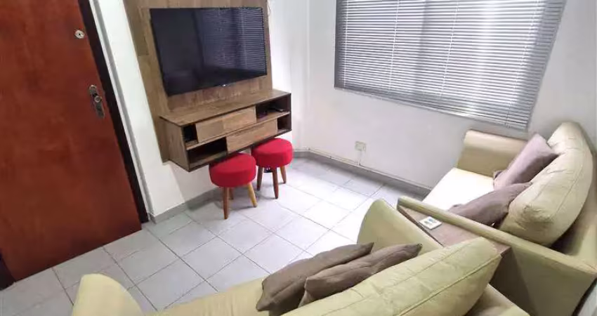 Apto de 2 dorm, mobiliado, 1 quadra da praia, 58 m² de área útil. bairro: canto do forte.