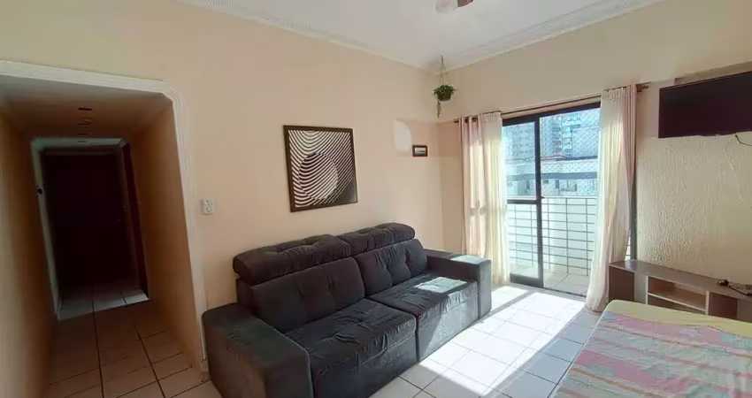 Apto de 1 dorm c/ sacada, 53 m² de área útil. bairro: canto do forte.