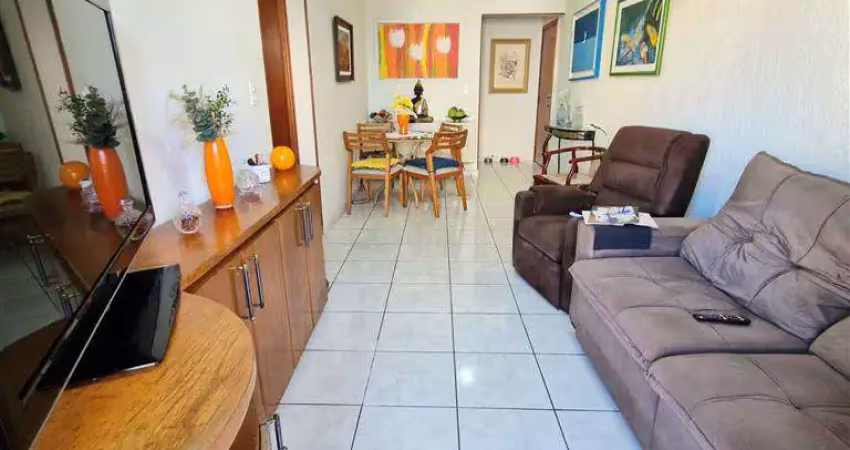 Apto de 2 dorm c/ suíte, sacada c/ vista mar, 83 m² de área úitl. bairro: guilhermina.