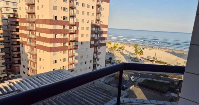 Apto de 2 dorm sendo 1 suíte, sacada c/ vista mar, 70 m² de área útil. bairro: tupi.