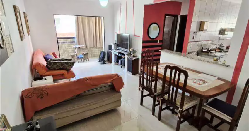 Apto de 1 dorm c/ sacada, vista mar, 55 m² de área útil. bairro: canto do forte.