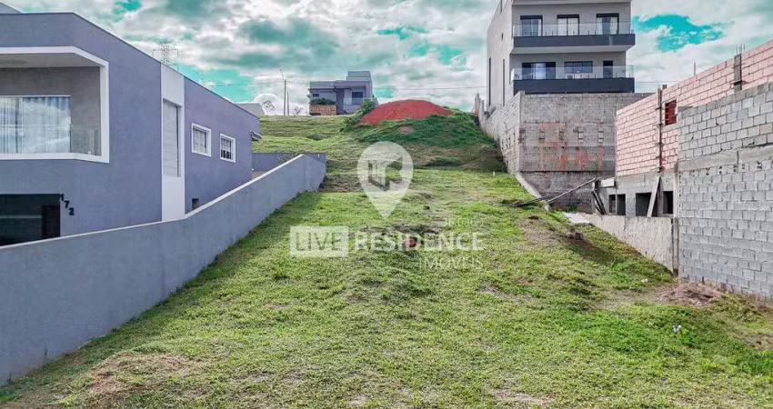 O terreno está localizado no condomínio terras da fazenda em itatiba, são p