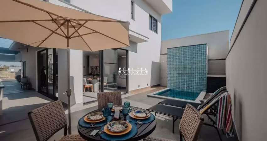 Casa sobrado em indaiatuba, condomínio viena com 3 suítes - 204 m²