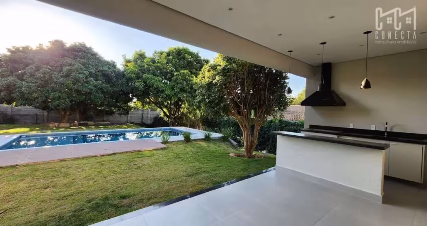 Casa térrea em indaiatuba, condomínio terras de itaici com 3 suítes - 290 m²