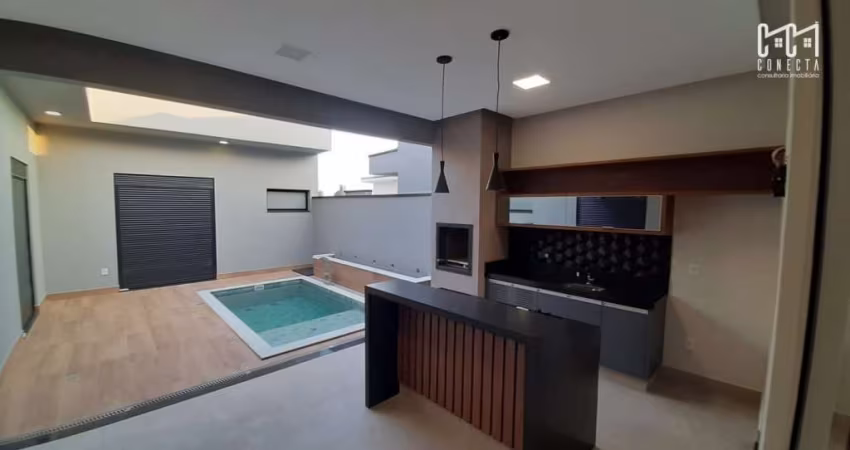 Casa Térrea em Indaiatuba, Condomínio Viena com 3 suítes - 180 m²