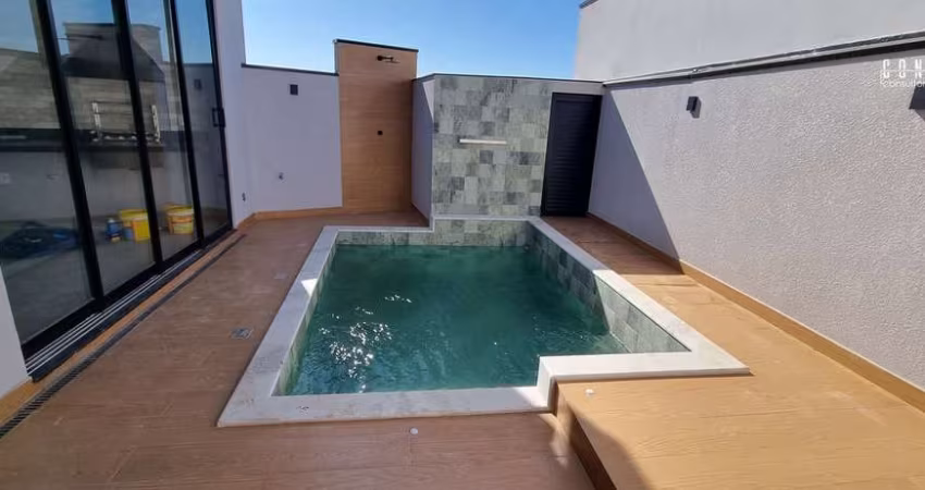 Casa Térrea em Indaiatuba, Condomínio Gran Reserve com 3 suítes - 156 m²