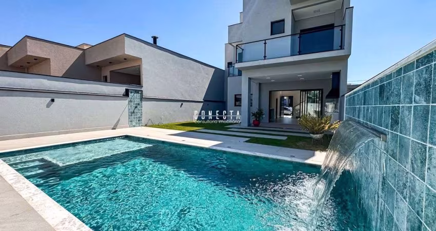 Sobrado em Indaiatuba, Residencial Evidências com 3 suítes - 258 m²