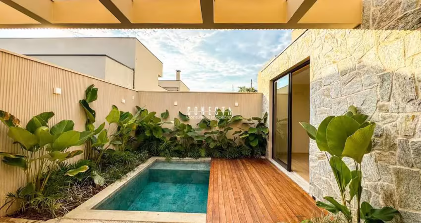 Casa Térrea em Indaiatuba, Condomínio Viena com 3 suítes - 160 m²
