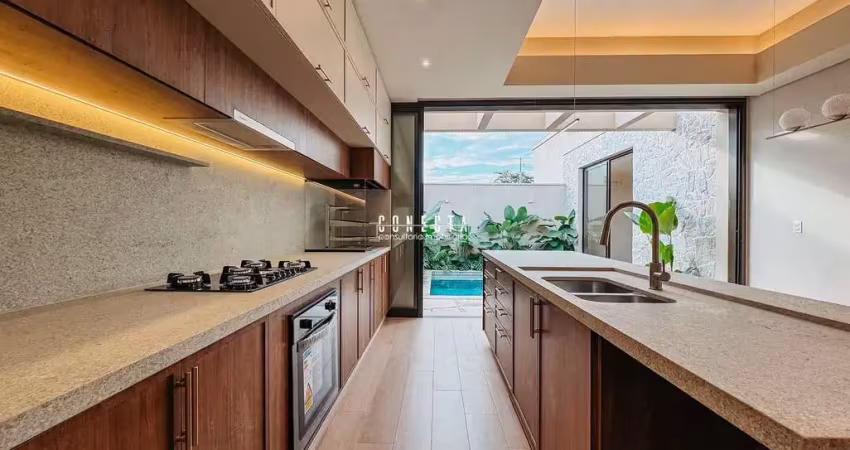 Casa térrea em indaiatuba, condomínio viena com 3 suítes - 160 m²