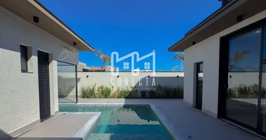 Casa térrea em indaiatuba, condomínio maria cândida com 3 suítes - 220 m²