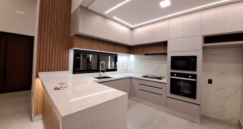 Casa Térrea Indaiatuba, Condomínio Gran Reserve com 3 suítes - 138 m²