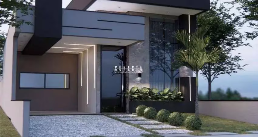 Casa Térrea Indaiatuba, Condomínio Gran Reserve com 3 suítes - 134 m²