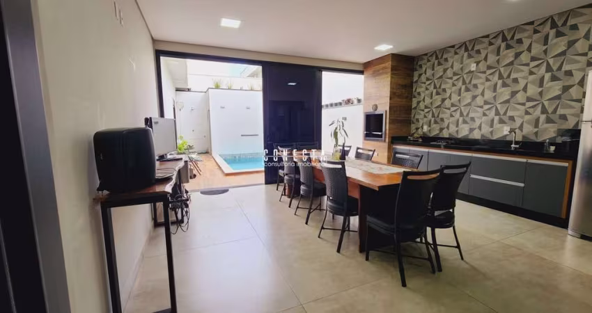 Casa Térrea em Indaiatuba, Condomínio Jardins Di Roma com 3 suítes - 204 m²