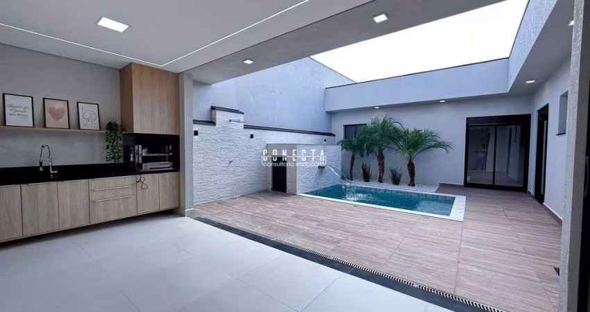 Casa Térrea em Indaiatuba, Condomínio London Park com 3 suítes - 187 m²