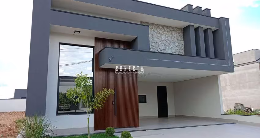 Casa térrea indaiatuba, condomínio gran reserve com 3 suítes - 186 m²