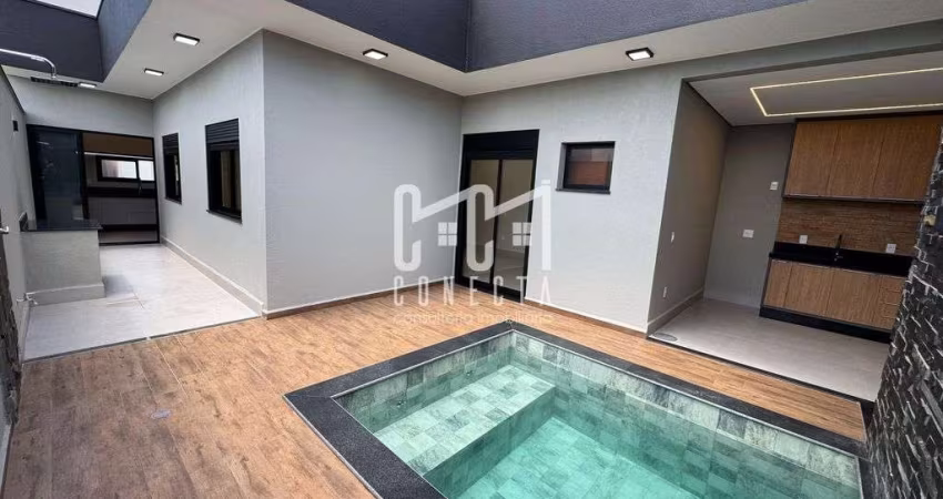 Casa Térrea em Indaiatuba, Condomínio Mantova com 3 dormoitórios - 136 m²