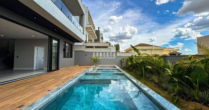 Casa Sobrado em Indaiatuba, Vila Paradiso com 3 suítes - 311 m²
