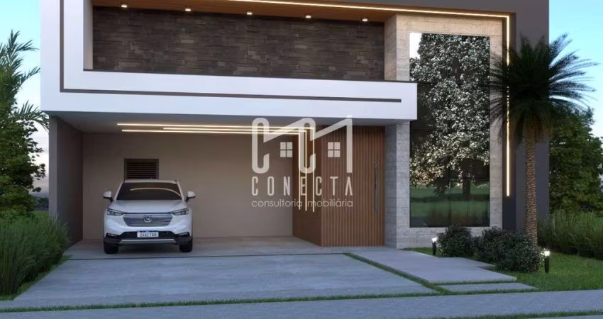 Casa Térrea em Indaiatuba, Residencial Evidências com 3 suítes 199 m²