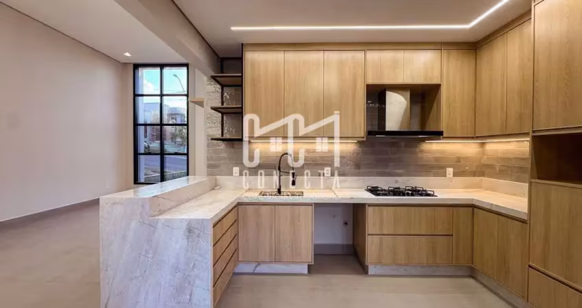 Casa térrea indaiatuba, condomínio gran reserve com 3 suítes - 138 m²