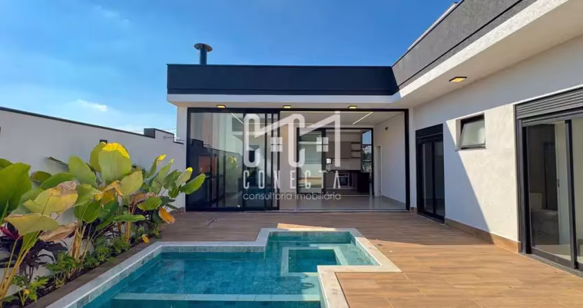 Casa térrea em indaiatuba, condomínio laguna com 3 suítes - 191,00 m²