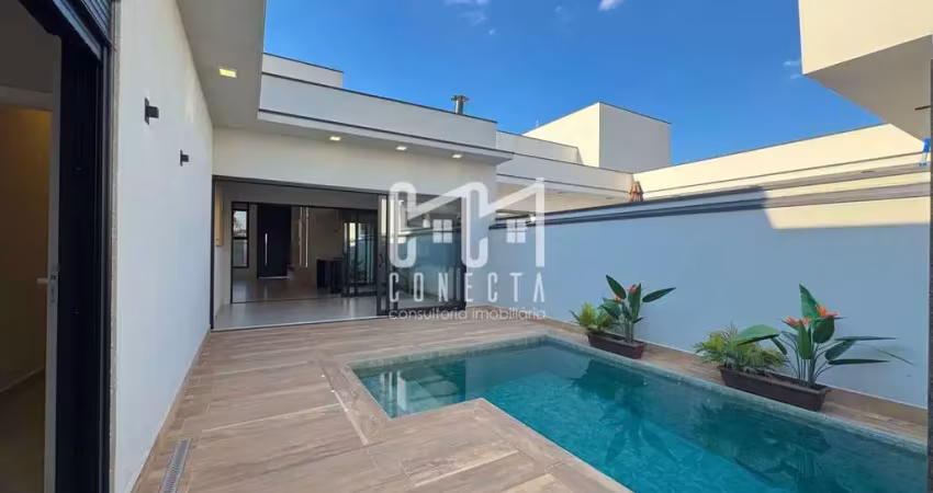 Casa térrea em indaiatuba, condomínio laguna com 3 suítes - 188 m²