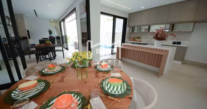 Casa sobrado em indaiatuba, terra magna com 3 suítes - 271 m²