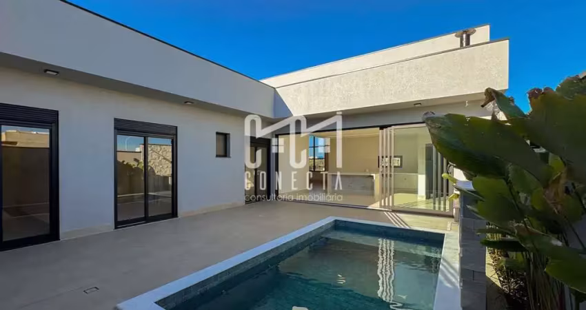 Casa térrea em indaiatuba, condomínio maria cândida com 3 suítes - 180 m²