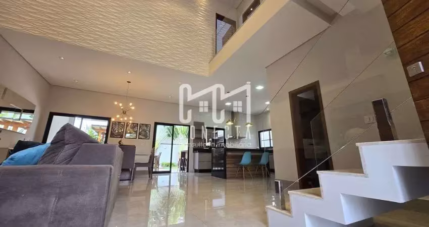 Casa em indaiatuba, condomínio jardins di roma com 3 suites - 252 m²