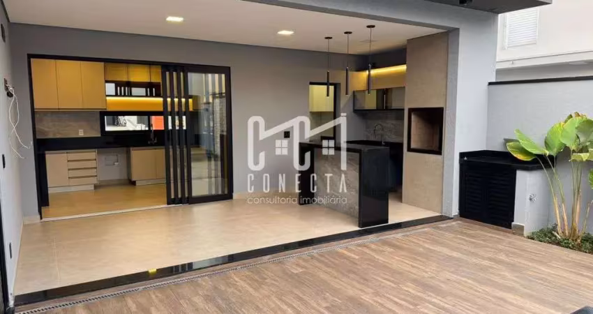 Casa térrea em indaiatuba, condomínio maria josé com 3 suítes - 194 m²