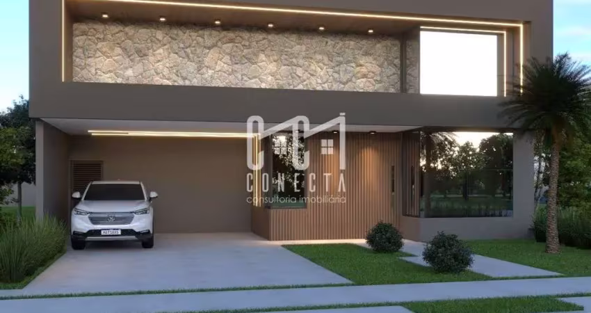 Casa térrea em indaiatuba, condomínio vila sapezal, com 3 suítes - 217 m²