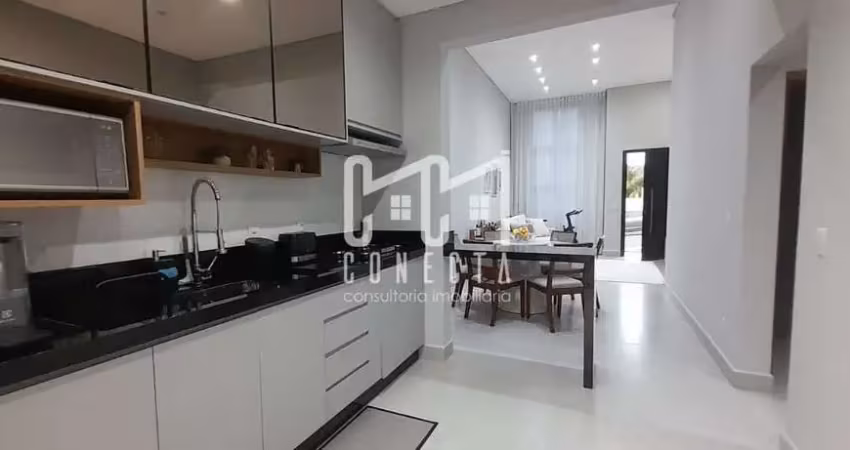 Casa térrea em indaiatuba, condomínio mantova com 3 quartos - 133 m²