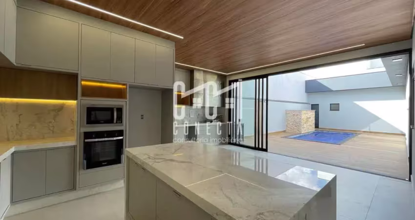 Casa térrea em indaiatuba, residencial evidências com 3 suítes - 195 m²
