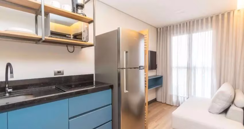 Apartamento com 1 quarto para alugar, 21 m² por r$ 2.250/mês - água verde - curitiba/pr