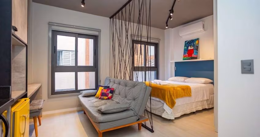 Studio mobiliado com 1 dormitório à venda, 24 m² por R$ 515.000 - Bigorrilho - Curitiba/PR
