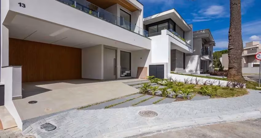 Casa nova alto padrão com 3 suítes à venda, 261 m² por r$ 2.637.900 - santa felicidade - curitiba/pr
