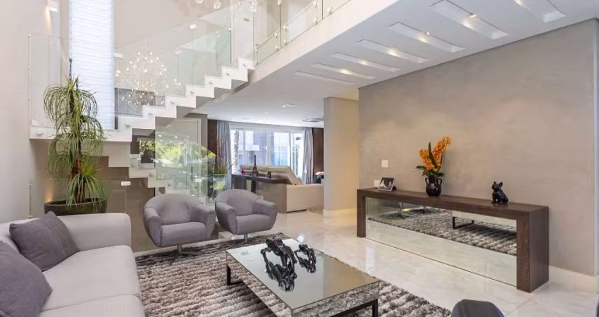Casa em condomónio, impecável, porteira Fechada - com 2 suítes e 2 demi-suítes à venda, 453 m² por R$ 4.700.000 - Atuba - Curitiba/PR