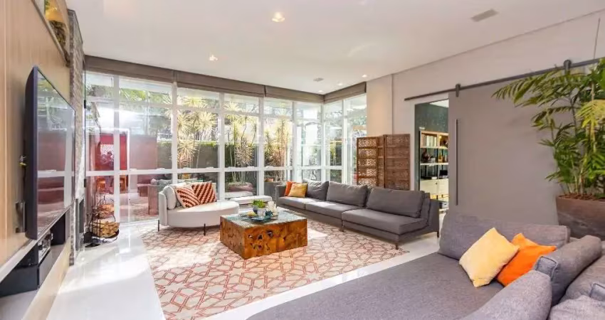 Apartamento garden com 3 dormitórios à venda, 252 m² por r$ 3.600.000,00 - alto da glória - curitiba/pr