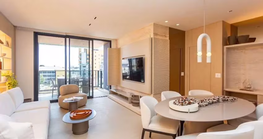 Apartamento decorado novo com 3 dormitórios à venda, 131 m² por r$ 2.850.000 - água verde - curitiba/pr