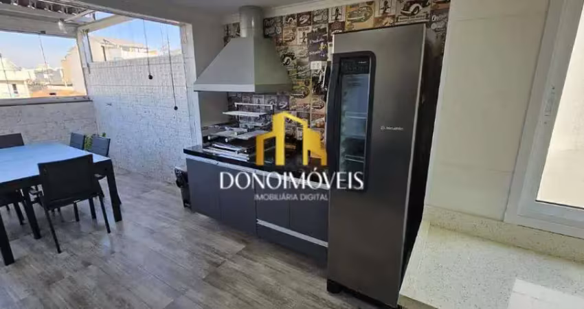 Cobertura à venda 2 quartos 1 suíte vila metalúrgica santo andré 530.000,00