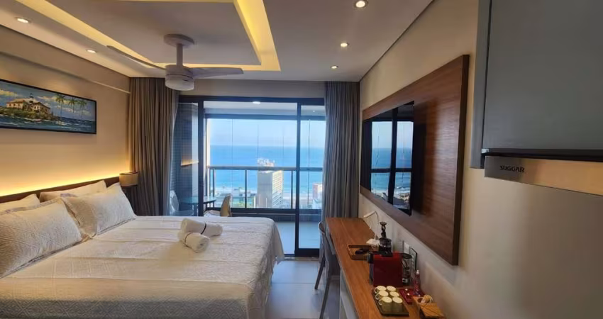 STUDIO | MOBILIADO | VISTA MAR | Edifício Barra Premium