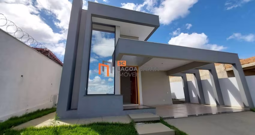 CASA MODERNA DE 03 QUARTOS NO BAIRRO VILA DOS IPÊS - LAGOA SANTA