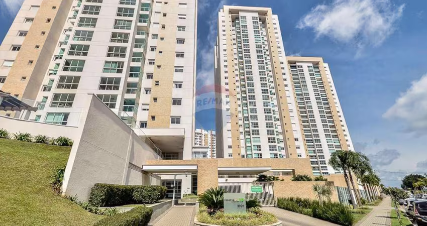 Apartamento mobiliado para alugar com 3 quartos, sendo 1 suíte e 2 vagas no condomínio Reserva Ecoville, em Curitiba/PR, por R$ 6.500,00
