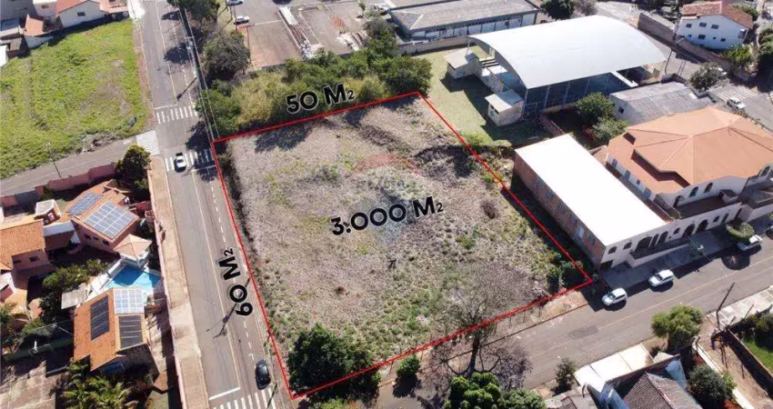 Amplo terreno de esquina, com 3.000.000 m², em ótima localização, no bairro vila seugling, em cornélio procópio. valor r$ 3.000.000,00